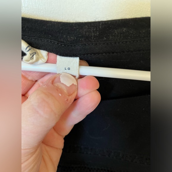 GAP black three quarter length top size Large - Picture 4 of 5